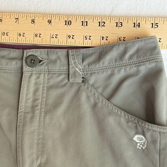 Mountain Hardwear Women's Athletic Skirt 8 Grey Stretch Outdoor Hiking - Picture 9 of 9